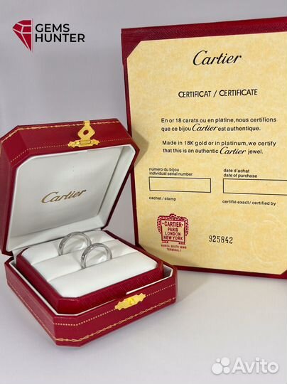 Золотые кольца Cartier