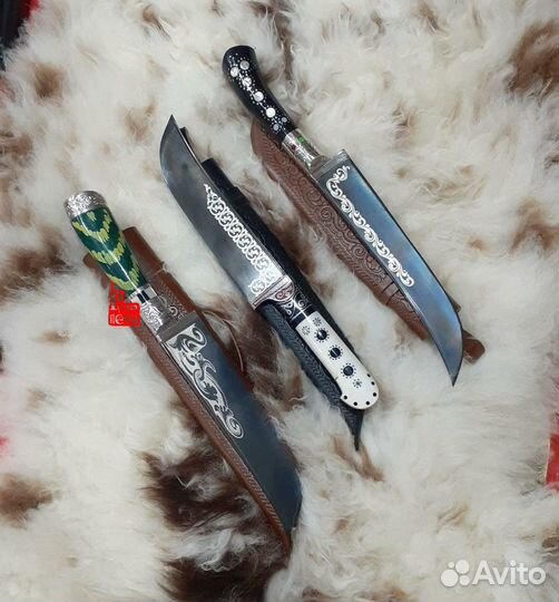 Узбекский нож - Пчак. Белый цветок