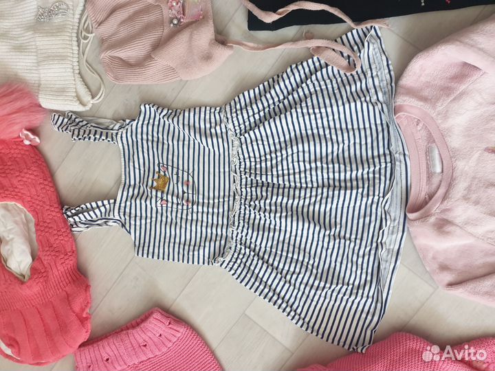 Большой пакет вещей для девочки 110 116