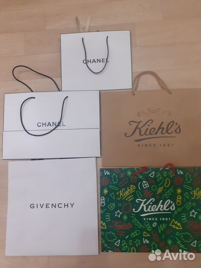 Брендовые подарочные пакеты новые