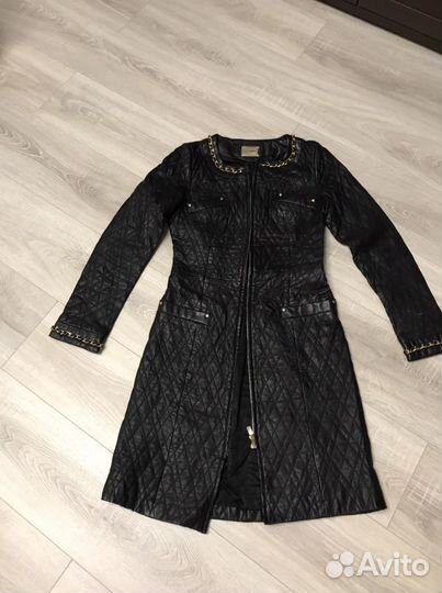 Пальто натуральная кожа