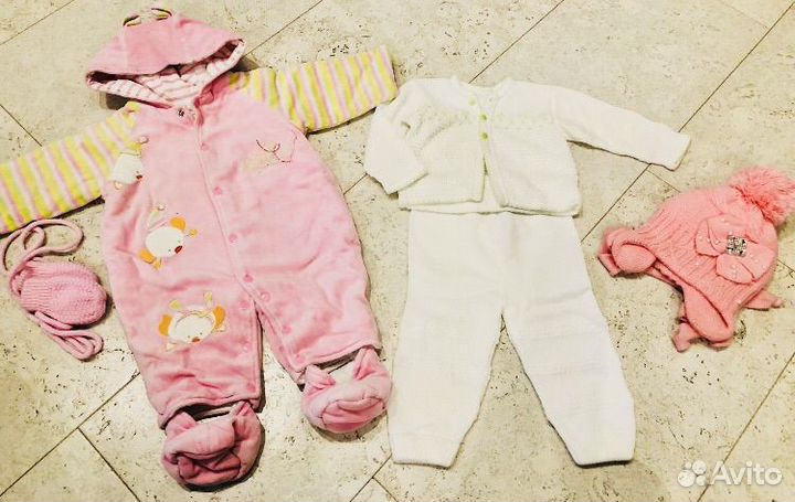 Два больших пакета вещей 68