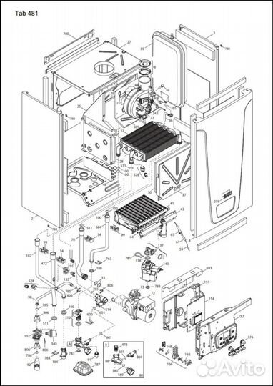 Запчасти для котла baxi main 5