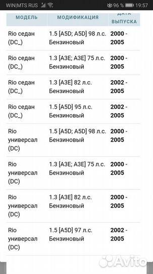 Трос сцепления Kia Rio1 Оригинал