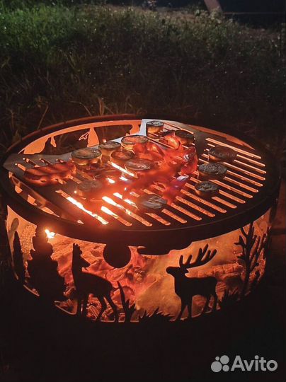 Костровая чаша с крышкой