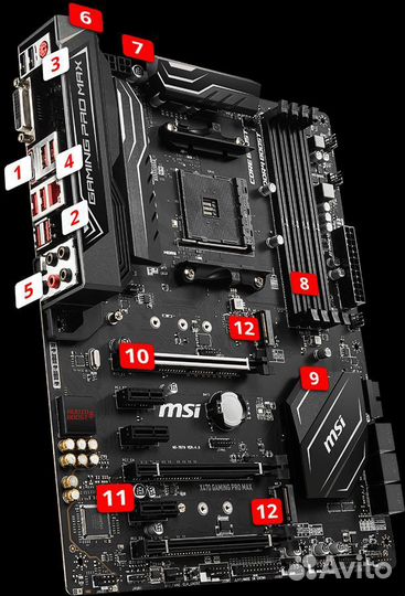 Материнская плата MSI X470 gaming pro Max