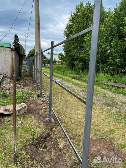 Забор из профнастила на заказ