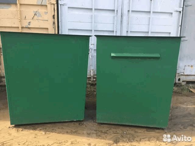 Мусорный контейнер бак металлический 0,75