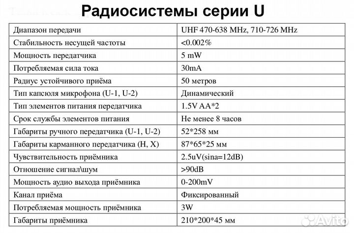 Радиосистема ECO by volta U-2H (490.20/629.40)