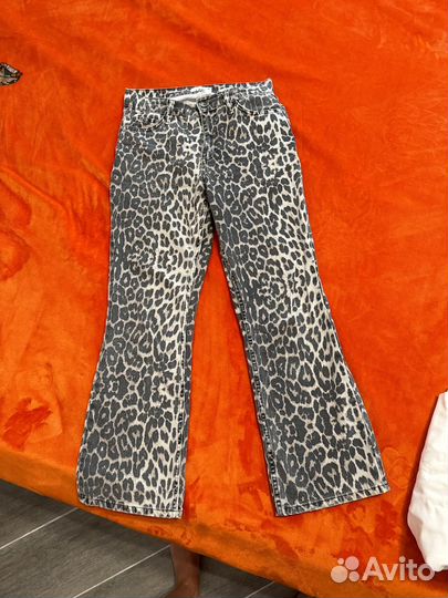 Джинсы lime леопардовые