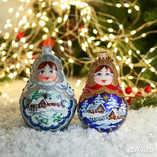 Елочное украшение 'Матрёшка' 12 см