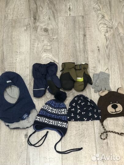 Шапка перчатки варежки nels
