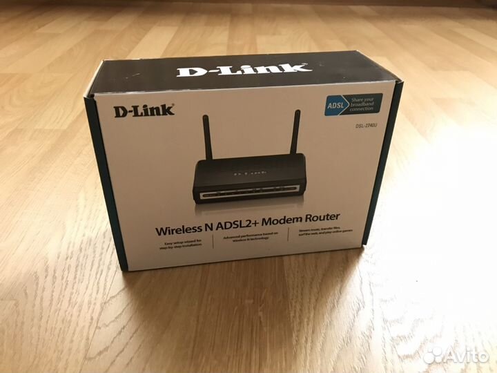 Adsl wi-fi роутер D-link DSL-2740u