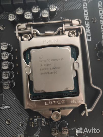 Материнская плата с процессором и памятью ddr4 32