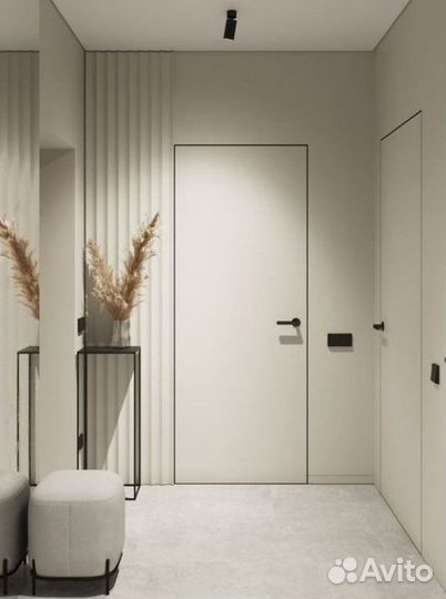 Скрытые двери под отделку