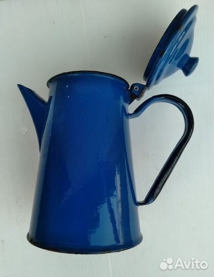 Кофейник эмалированный старый СССР