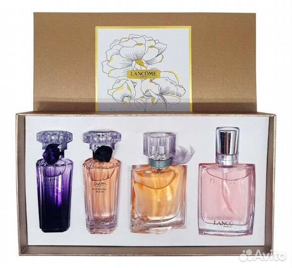 Женский подарочный набор парфюма Lancome 4 в 1