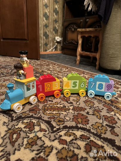 Lego duplo поезд с цифрами 10954