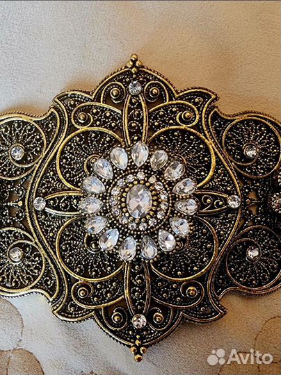 Пояс национальный кавказский с нагрудниками