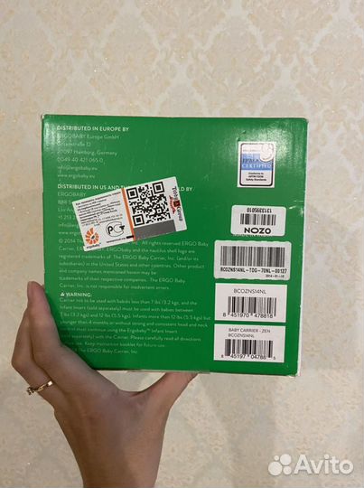 Эргорюкзак ergobaby organik