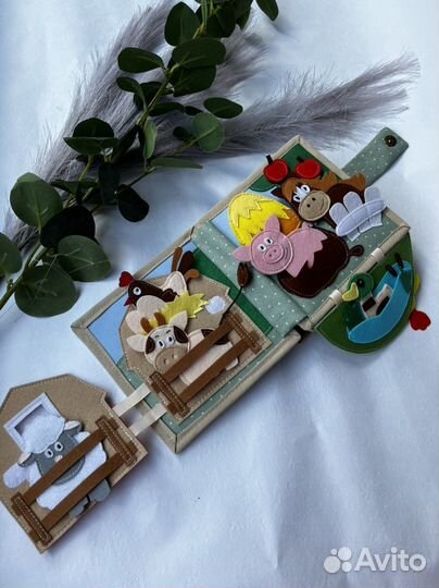 Развивающая книга из фетра (6 сюжетов)