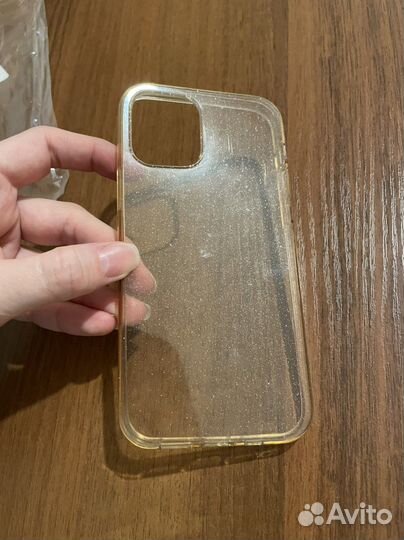 Чехол с блестками силиконовый iPhone 12/12pro