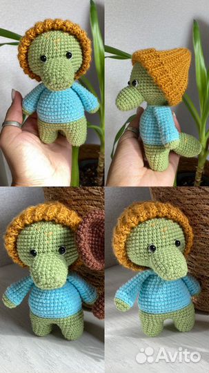 Вязаные игрушки чебурашка