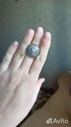 Серебряное кольцо с аметистом 