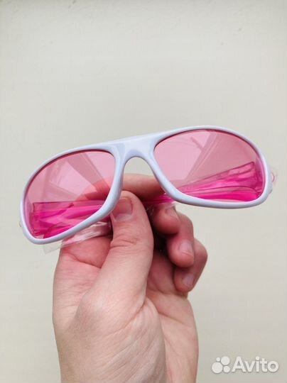 Очки Balenciaga/Y2K спортивные розовые