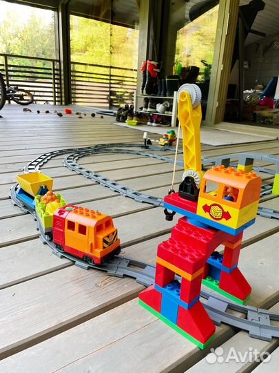 Большая железная дорога Лего Дупло (10508+10506)