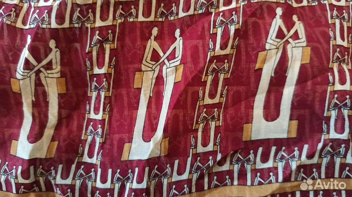 Платки шарфы парео натуральный шелк