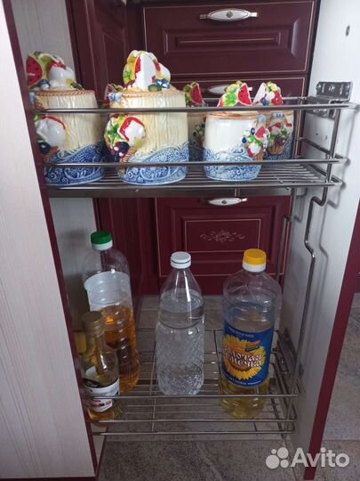 Металлическая бутылочница выдвижная