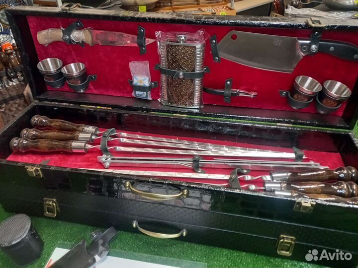 Шампура подарочные в кейсе