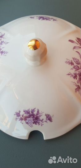 Крышка от супницы Bohemia Чехословакия