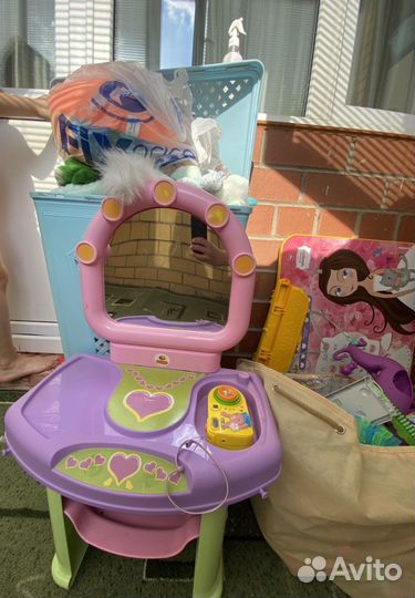 Тележка детская, зеркало и стиральная машинка