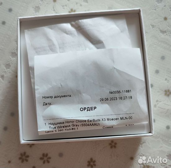 Наушники Honor Choice EarBuds X3 Gray (MLN-00)