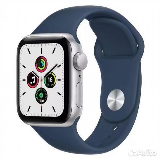 Apple Watch SE 2023 44mm Silver Blue Sport Band
