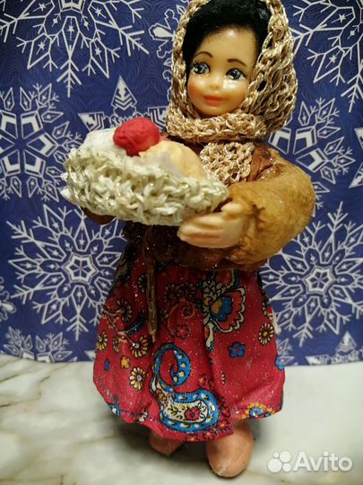 Ватные елочные игрушки