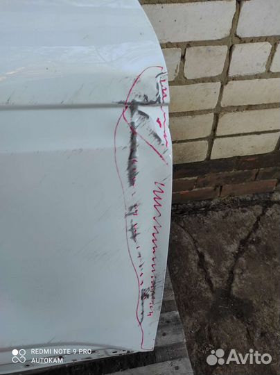 Передняя правая дверь Renault arkana под ремонт