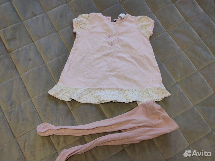 Вещи пакетом на девочку 74 80р