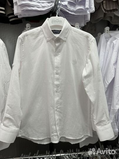 Рубашка лен для мальчика