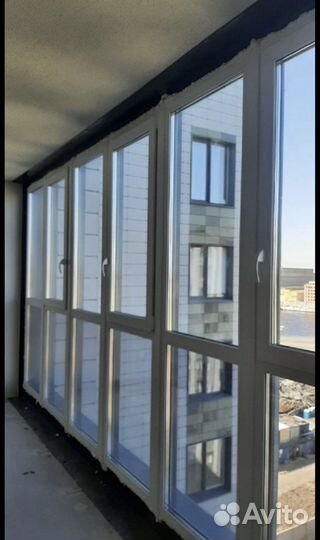 Окна в пол на лоджию