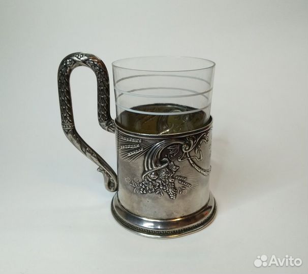 Серебряный советский подстаканник 875 пр