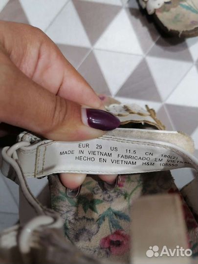 Босоножки для девочки