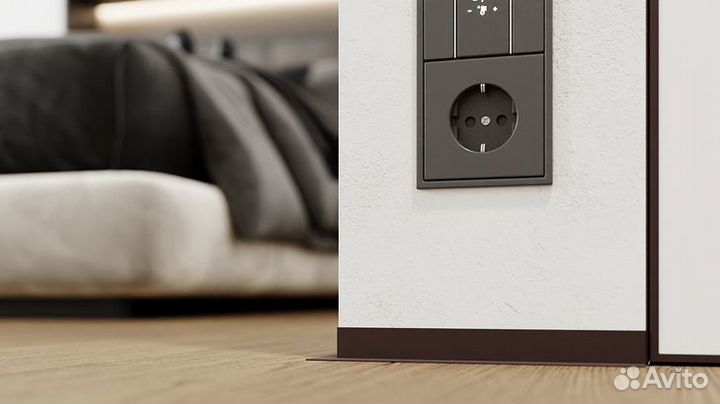 Микроплинтус L Г щелевой анодирован. 2,4 м