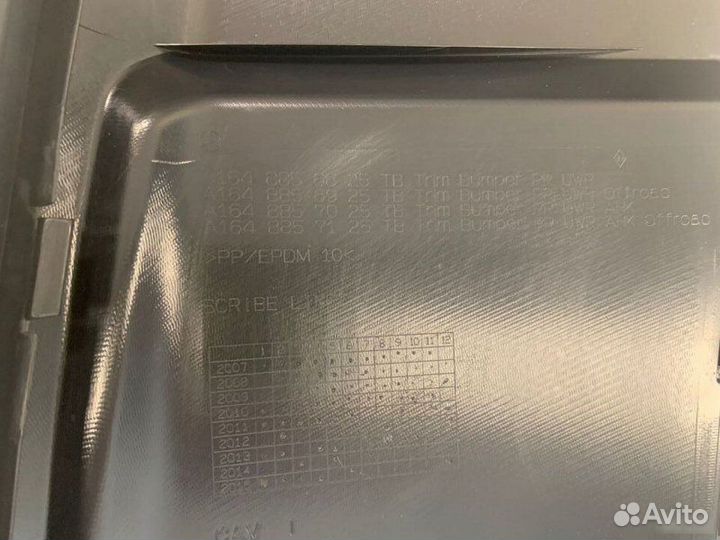 Юбка заднего бампера Mercedes M-Classe W164