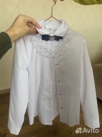 Рубашка для девочки школьная 122