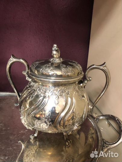 Антикварный кофейно- чайный сервиз