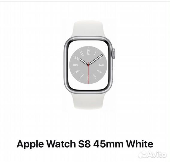 Apple Watch S8 45mm Silver Новые Оригинал