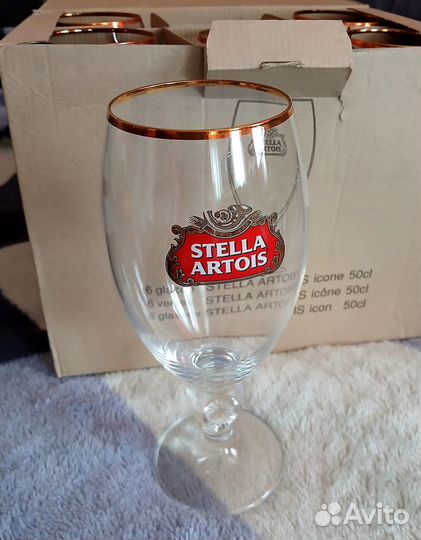 Набор пивных бокалов Stella Artois 6шт. 0,5л